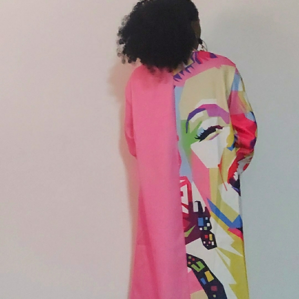 Marilyn Monroe Print Coat - Picture 6 of 9